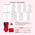 thumbnail image 7 of renvena 3Pcs Kids Girls Dance Gymnastics Outfit Sleeveless Round Neckline Shiny Rhinestones Leotard with V-front Waistband Shorts and Hair Band Red 16, 7 of 7