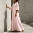 thumbnail image 6 of Bxsruta Womens Maxi Dress Casual V Neck Ruffle Sleeve Long Dresses Summer Flowy Vacation Wear, 6 of 8