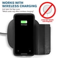 thumbnail image 3 of Vena iPhone 12 Pro (6.1") Wallet Case, vCommute (Military Grade Drop Protection) Flip Leather Cover Card Slot Holder with Kickstand, Designed for iPhone 12 Pro - Space Gray, 3 of 9