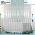 thumbnail image 2 of Raindrops Shower Curtain Waterproof EVA Transparent 1 Set 70.9x70.9in, 2 of 8