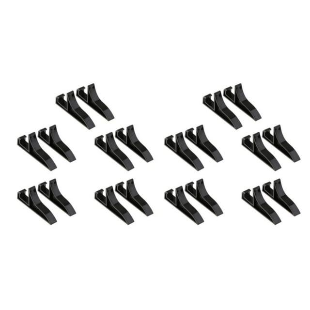 Maytalsory 10 Pieces Easel Stands Dish Plate Picture _S Frame Holder Photo Rack Black S 10 Pcs 2Set