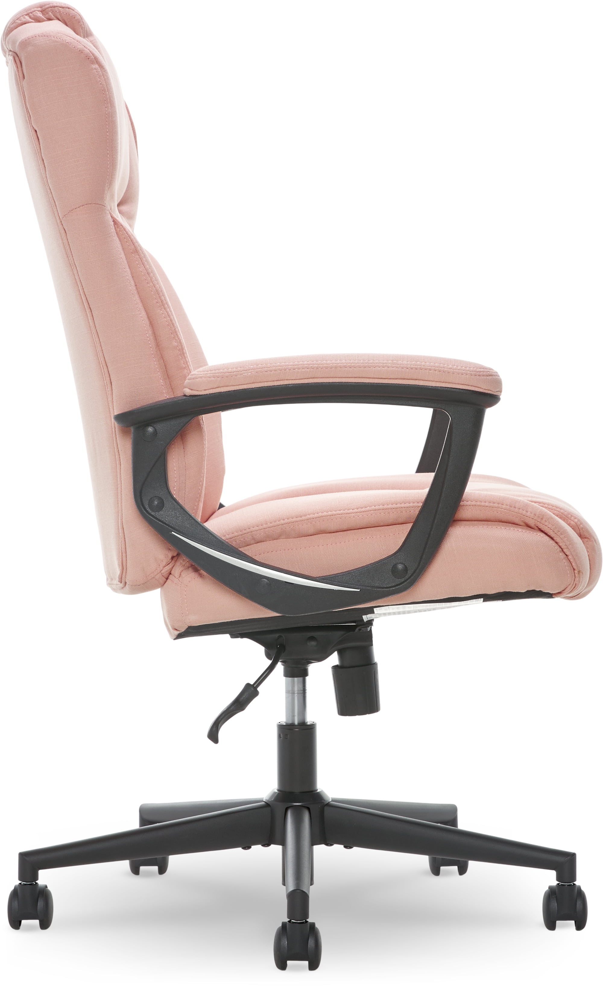 Serta Connor Executive Office Chair, Ergonomic Computer Chair with Layered Body Pillows, Contoured Lumbar, Adjustable Seat, Microfiber Fabric, Pink