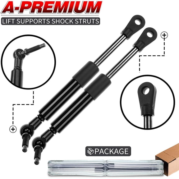 A-Premium Passenger Seat Lift Supports Shock Struts Compatible with Chrysler Town & Country Dodge Grand Caravan 2005-2007 2-PC Set