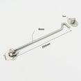 thumbnail image 1 of 2pcs Cabin Hook And Latch Lock Shed Gate Door Stainless Steel Catch Bolt, 1 of 8