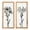 White:2 Pcs, variant on Ikoopy 2Pcs 3D Wooden Floral Wall Art Ready to Hang Framed Flower Wall Decor Minimalist Flower Ornament for Living Room Bedroom Office