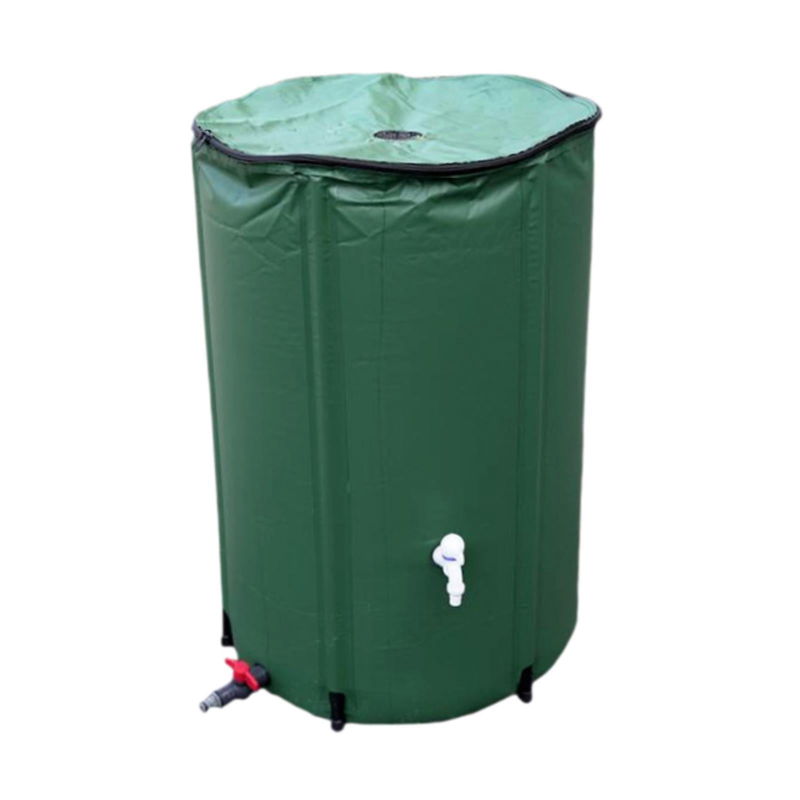 figatia Foldable Rain Barrel Water Catcher Container Rainwater Storage Tank Rain Catchers Water Collection Container for Lawn Patio 50 L