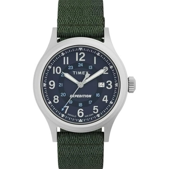 Timex TW2Y06600VQ Men's Expedition Green Strap Blue Dial Watch