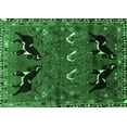thumbnail image 1 of Ahgly Company Indoor Rectangle Persian Emerald Green Traditional Area Rugs, 8' x 10', 1 of 4