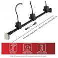 thumbnail image 2 of Garland Hanger for Door Frame,Garland Hanger,Adjustable,No Drill Reusable Front Door Garland Holder Hook for Christmas, Wreaths, String Lights,2,Fits 71''-81'' Doors, 2 of 8