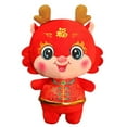 thumbnail image 4 of Holloyiver Stuffed Dragon Toy 2024 Chinese Lunar New Year Zodiac Dragon Animal Ornament Mascot Plush Dragon Stuffed Lucky Doll for Spring Festival Gift Home Office Decor, 7.9Inch, 4 of 9