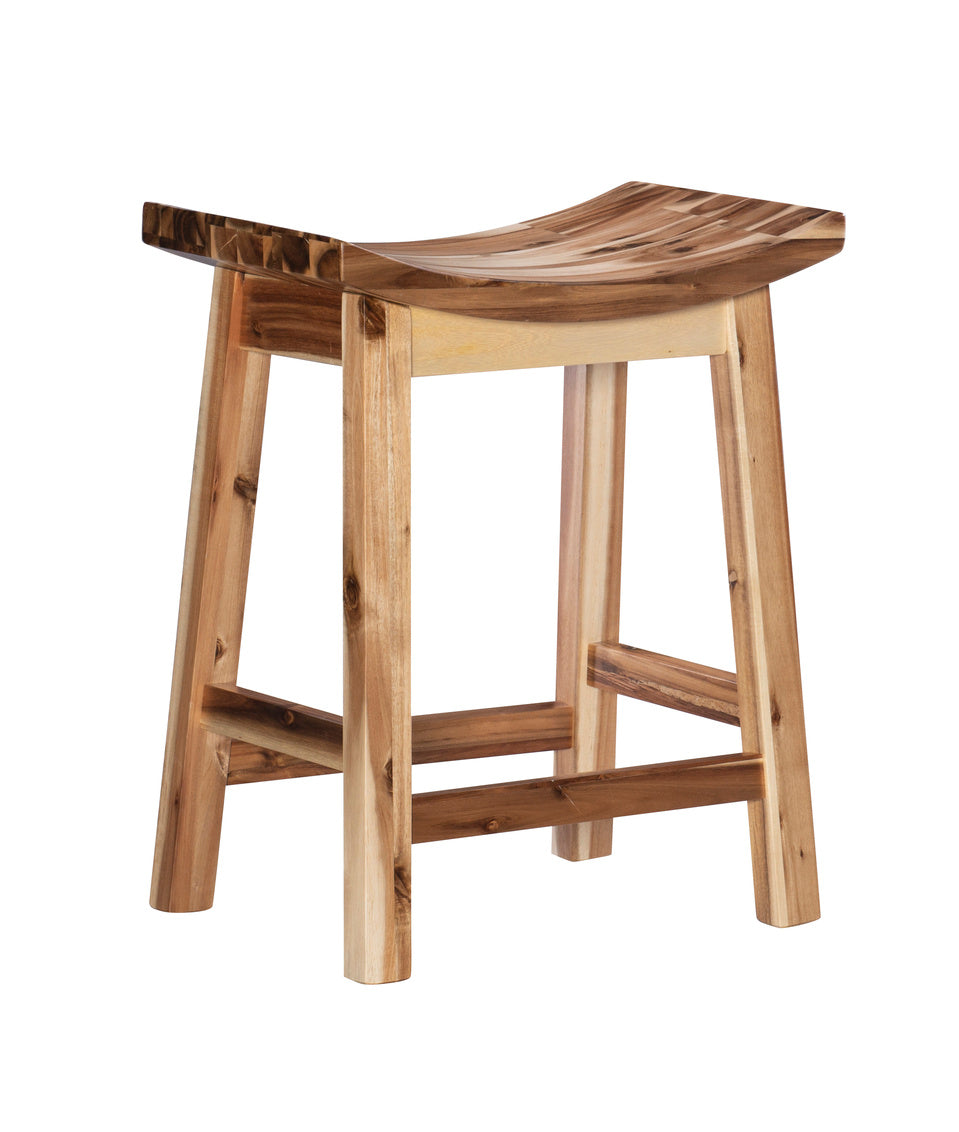 Archer Natural Saddle Counter Stool