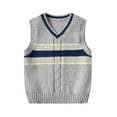 thumbnail image 2 of Boys Knitted Striped Sweater Vest, 2 of 6