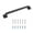 Matte Black, variant on JoyRain ADA 500lb Stainless Steel Anti-Slip Grab Bar Wall Mount for Shower Bathroom Tub Toilet - Elderly/Seniors/Handicap (Black Knurling 12")