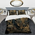 thumbnail image 2 of Designart "Graceful Japanese Lady VII" Japon Woman Bedding Covert Set - Woman Japon Gold Fashion Bed Set With 2 Shams, 2 of 6