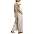 thumbnail image 7 of QQZ Wide Leg Jumpsuit For Women, Sleeveless Palazzo Flow Womens Overalls Flowy Pants Outfit For Daily Beach Outfits, 7 of 7