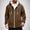 1-Brown, variant on Mens Fleece Lined Jacket Zip up Hoodies Casual Long Sleeve Warm Sweatshirts Fall Winter Soft Cozy Coats with Pocket New Running Jackets for Men White M