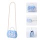 thumbnail image 2 of Bolso bandolera con lentejuelas brillantes y lazo para mujer, bolso de mano con cadena y perlas (azul lago), 2 of 7