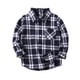 thumbnail image 1 of Niño Otoño Invierno Abrigo Niños Niños Niñas Camisa A Cuadros Chaqueta Manga Larga Solapa Botón Tops Prendas De Abrigo Odeerbi  LM103-489, 1 of 5