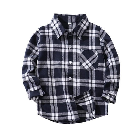 

Winter Savings Clearance! Stamzod Toddler Long Sleeve Shirt Baby Boy Girl Plaid Top For Toddler Spring Fall Winter Coat For Kids 12M-10Y Jackets For Kids Girls Children Clothes Boys