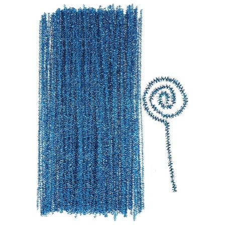 100 Pcs Glitter Strips Craft Supplies Pipe Cleaning Kit Pipe Cleaners Chenille Stem Crafting DIY Accessories Child