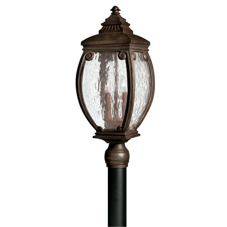 Three Light French Bronze Post Light