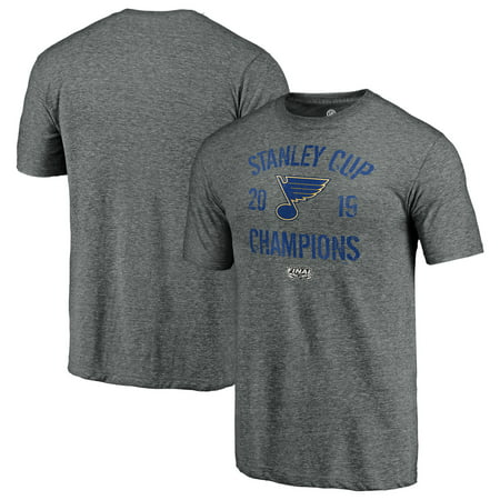 St. Louis Blues Fanatics Branded 2019 Stanley Cup Champions Ice Rink Tri-Blend T-Shirt - Heather