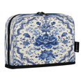 thumbnail image 2 of Standing Pencil Case with Base Large Capacity Stationery Pouch Pen Bag with Zipper for Women Men Blue and White Porcelain-style, 2 of 7