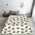 thumbnail image 5 of Sikiie Cute Little Bee Ultra-Soft Micro flannel Blanket Luxury All Seasons Warm Blanket for Bedding Sofa and Travel (4 sizes)-40"x30", 5 of 7