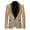 Gold, variant on Men Stylish Solid Suit Blazer Business Wedding Party Outwear Jacket Tops Blouse Black XXL