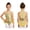 Gold, variant on Girls Sparkly Ballet Performance Leotard Sleeveless Mesh Patchwork Feather Bodysuit Jazz Latin Dancewear Gold 10