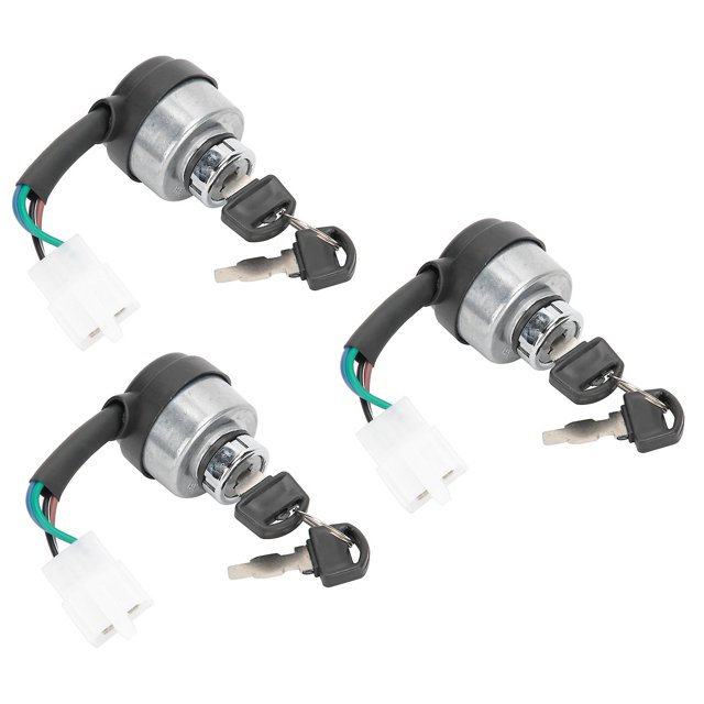 3Set Electric Door Lock 4-Wire Ignition Switch with Keys for 168F/170F/GX160/GX200/GX210