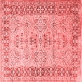thumbnail image 1 of Ahgly Company Indoor Square Oriental Red Industrial Area Rugs, 8' Square, 1 of 4