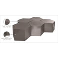 thumbnail image 3 of Meridian Furniture Table Basse Modulaire Hexagonale Chromée Brossée 5 Pcs, 3 of 4