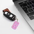 thumbnail image 6 of Goofa Donuts Printed Rectangular Metal Keychain Bag Charm Floral Charm for Purse Keys Metal Keyring Gift for Women Accessories, 6 of 7