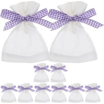 BESTOYARD 10pcs Lavender Sachet Drawstring Bags Cloth Storage Pouches for New Year