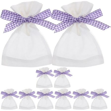 HONMEET Fragrance Pouch Cloth Purple 10Pcs Car Fragrance