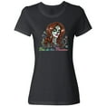 thumbnail image 3 of Inktastic Día De Los Muertos Woman in Sugar Skull Makeup Women's T-Shirt, 3 of 5