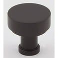 thumbnail image 2 of Alno A716-38-BRZ Moderne 1-3/8" Modern Round Disc Mushroom Solid Brass Cabinet Knob /, 2 of 4