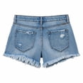 thumbnail image 5 of Jean Shorts Womens BWASD Casual High Waisted Stretchy Ripped Denim Shorts Button Down with Pockets Athletic Lounge Loose Dark Blue S-XXL Beach Vacation Summer Trendy, 5 of 9