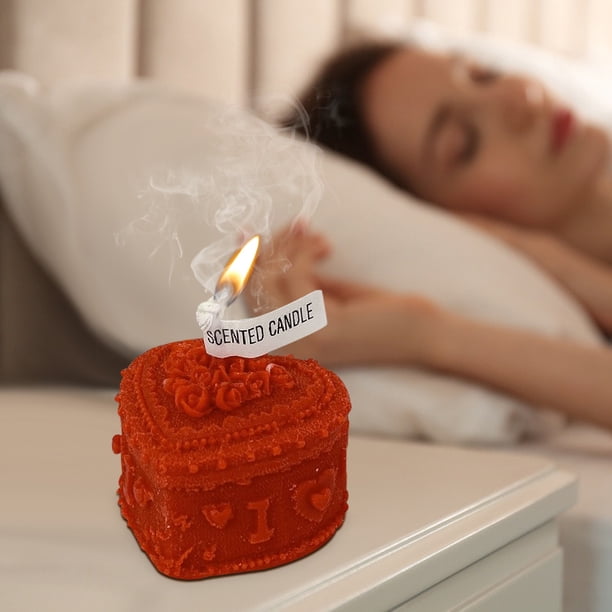 TUWABEII Regalos de San Valentín Joyero de Amor Velas de Aromaterapia Recuerdos de San Valentín en Forma de Corazón Velas de Boda Regalos para Mujeres