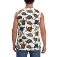 thumbnail image 4 of Balery Various Turtle Men's Sleeveless Muscle Shirts Workout Tank Top, Moisture Wicking, Odor Protection-X-Large, 4 of 8