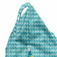 thumbnail image 5 of Abstract Lounger Chair Bag, Geometrical Print of Vertical Zigzags in Aquatic Tones Simplistic, High Capacity Storage with Handle Container, Lounger Size, Seafoam Sea Blue, by Ambesonne, 5 of 5