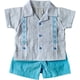 thumbnail image 1 of Guayabera para Bebé Pañalero con Short, Conjunto Mexicano de 2 Piezas para Niño, Guayabera Infantil de Manga Corta, 1 of 4