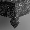 thumbnail image 5 of Black Gothic Sun Planet Pattern Square Tablecloth,Waterproof Square Table Cover,Wipeable Spillproof Washable Table Cover for Home Kitchen Party Decor 42"X42"(107x107cm), 5 of 6