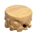 thumbnail image 2 of Base de exhibición de piedra de madera, Base decorativa, soporte de exhibición pequeño, soporte para jarrón, elevadores de joyería, Base de exhibición Redondo, 2 of 8