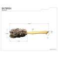 thumbnail image 2 of Kingston Brass BATBRSH Boutique 17" Bath Brush, Light Wood, 2 of 3