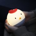 thumbnail image 1 of Luz de noche para niños con forma de pollito JAMW Lámpara de noche recargable con control de grifo luz de noche LED de silicona portátil Sencillez, 1 of 5