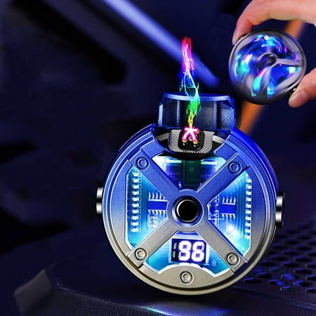 

Electric Transparent Cool Lighter Windproof Flameless Plasma Lighter Rechargeable USB With LED Battery Indicator For Camping Hiking Adventure