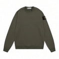 thumbnail image 5 of Classic Stone Correct Version Solid Color Round Neck Badge Long Sleeve Unisex Sweatshirt Island Couple Style, 5 of 5