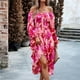 thumbnail image 1 of Vestido Midi de señora Vestido de verano con estampado floral informal Vestido de fiesta de cóctel ajustado Hugtrwg Para estrenar, 1 of 7